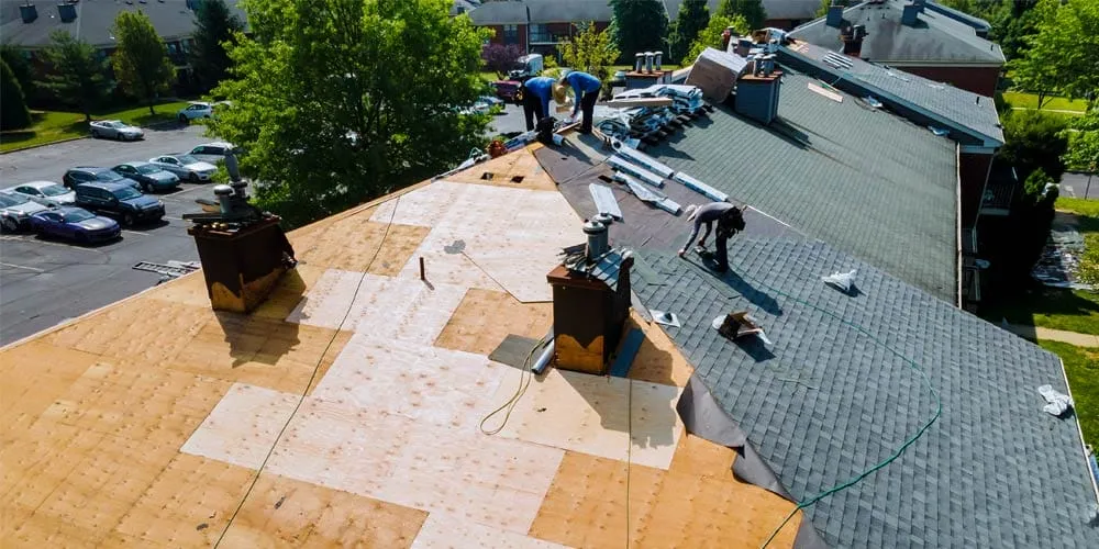 Completed roof replacement on residential home