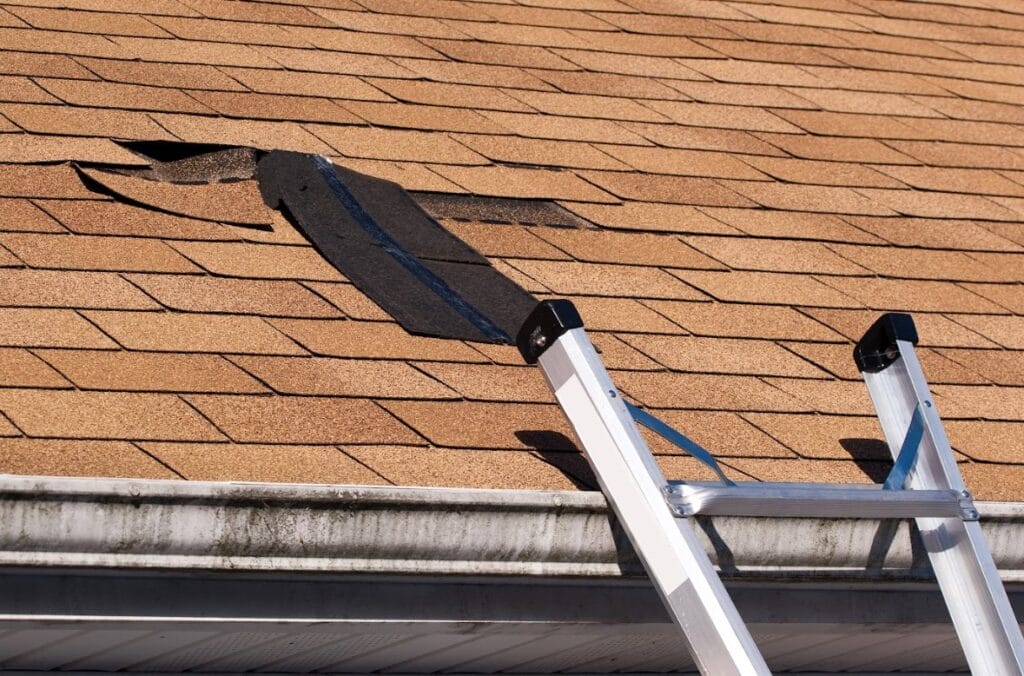 storm damage roof repair in Omaha