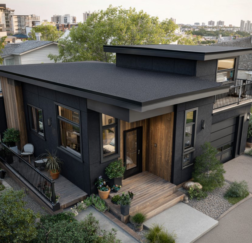 residential flat roofing in Omaha